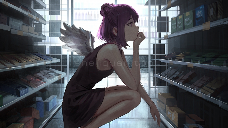 矢量美女艺术感青春桌面壁纸