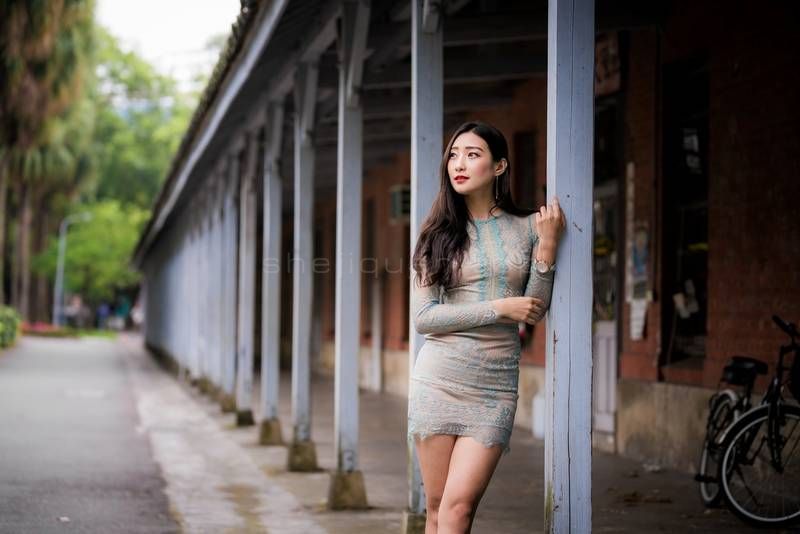 巷道,中式传统建筑,美女,街道,穿旗袍