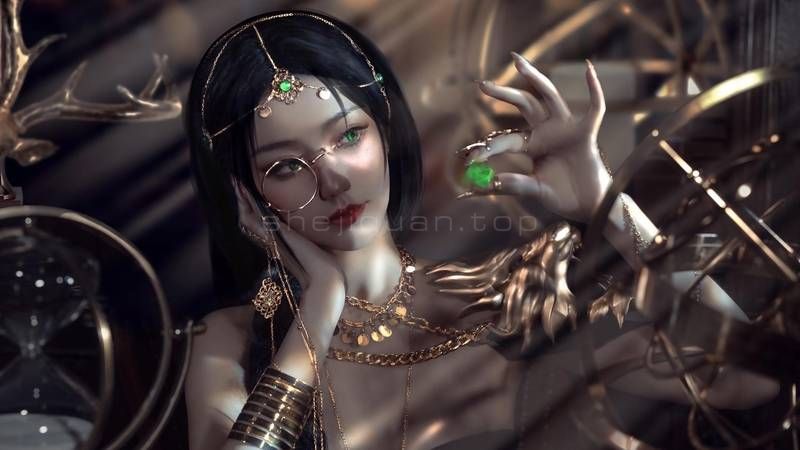 美女,卡通动漫人物,人物特写,女孩,情侣