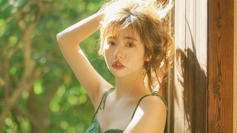 美女,头发,人物特写,泳衣,抹胸