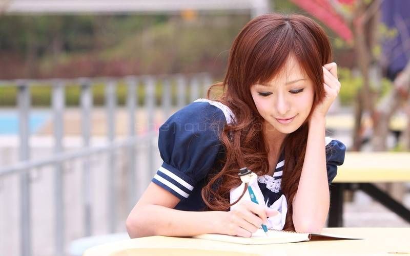 茵芙,美女,水手服,女孩,女人