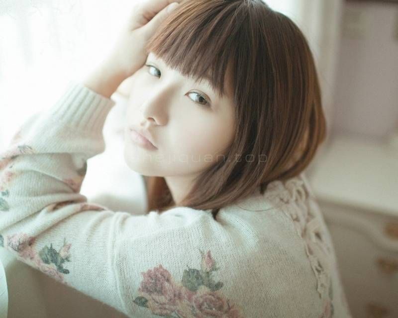 美女,女孩,头发,短发,人物特写