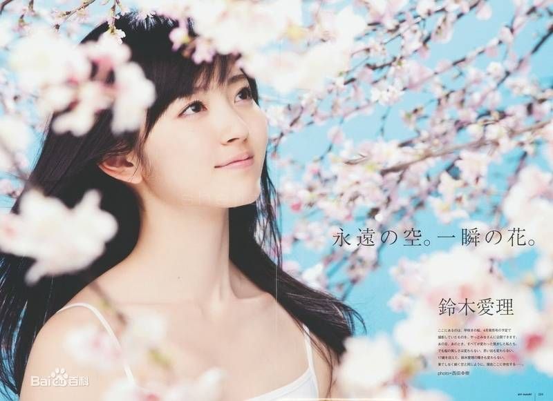 铃木爱理,美女,婚纱写真,樱花盛开,人物特写