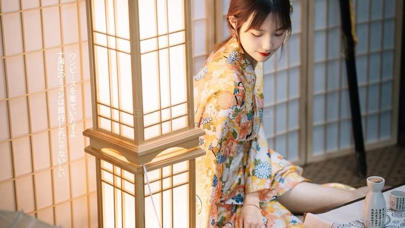 和服,穿旗袍,美女,吊带睡衣,龙凤褂