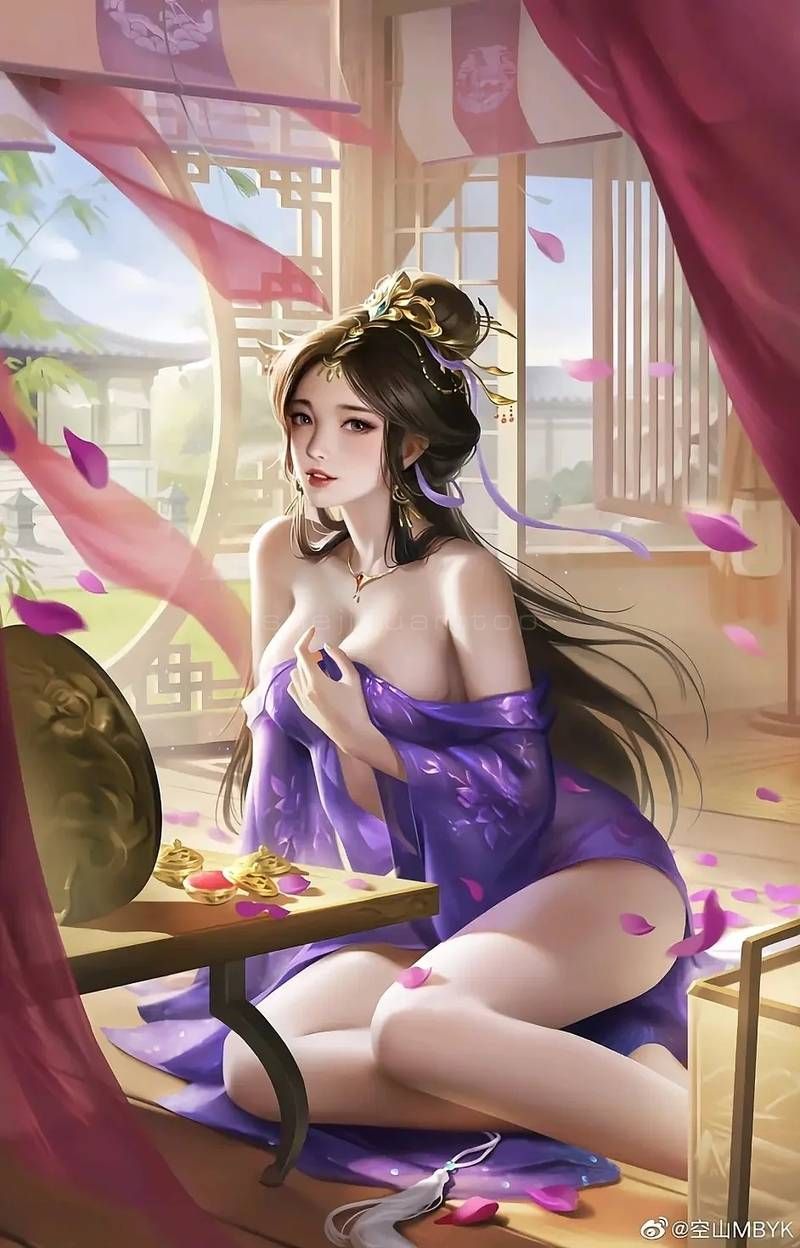卡通动漫人物,绘画,人物特写,美女,裙子